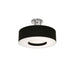 AFX Lighting - MCF1524MB-BKSF - Two Light Semi-Flush Mount - Montclair - Satin Nickel