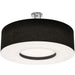 AFX Lighting - MCF3044MB-BKSF - Four Light Semi-Flush Mount - Montclair - Satin Nickel