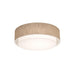 AFX Lighting - SAF1824MB-JT - Three Light Flush Mount - Sanibel - Jute