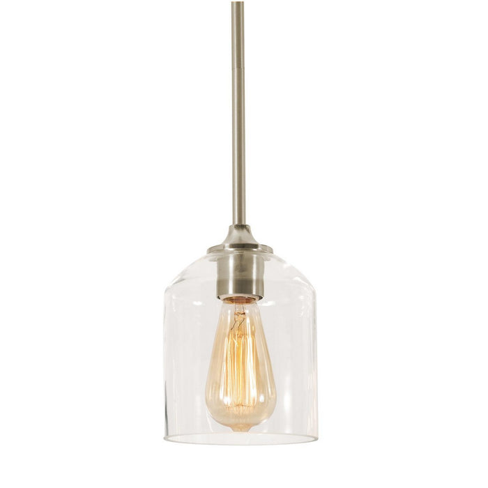 AFX Lighting - WMMP06MBSN - One Light Pendant - William - Satin Nickel