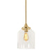 AFX Lighting - WMMP08MBSB - One Light Pendant - William - Satin Brass