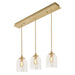 AFX Lighting - WMMP08MBSBLNR3 - Three Light Pendant - William - Satin Brass