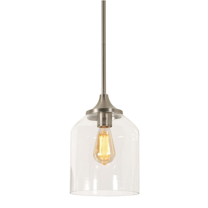 AFX Lighting - WMMP08MBSN - One Light Pendant - William - Satin Nickel