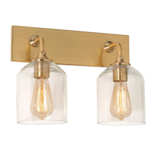 AFX Lighting - WMMV1511MBSB - Two Light Vanity - William - Satin Brass