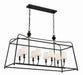 Crystorama - 2249-BF - Eight Light Chandelier - Sylvan - Black Forged