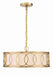 Crystorama - 287-GA - Six Light Chandelier - Graham - Antique Gold