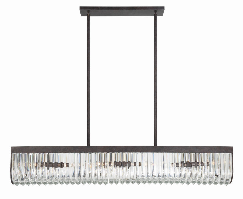 Crystorama - ALI-B2007-CZ - Six Light Chandelier - Alister - Charcoal Bronze