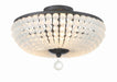 Crystorama - BLA-10660-MK - Three Light Semi Flush Mount - Bella - Matte Black