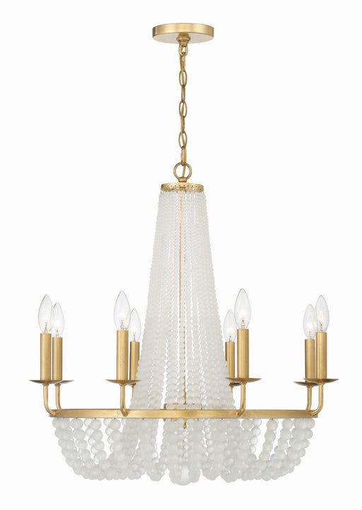 Crystorama - BLA-10668-GA - Eight Light Chandelier - Bella - Antique Gold