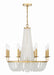 Crystorama - BLA-10668-GA - Eight Light Chandelier - Bella - Antique Gold