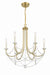 Crystorama - DEL-90806-AG - Six Light Chandelier - Delilah - Aged Brass