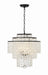 Crystorama - GAB-B7304-MK - Four Light Chandelier - Gabrielle - Matte Black