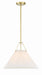 Crystorama - GAM-71003-AG - One Light Pendant - Gamma - Aged Brass