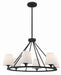 Crystorama - KEE-A3006-BF - Six Light Chandelier - Keenan - Black Forged