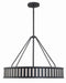 Crystorama - KEN-8306-BF - Six Light Pendant - Kendal - Black Forged