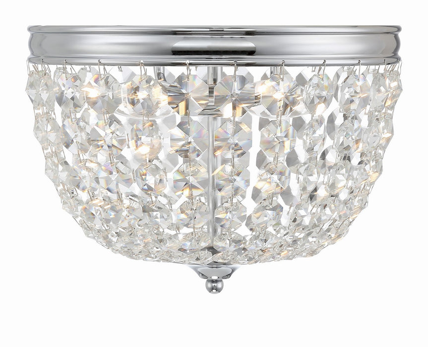 Crystorama - NOL-312-CH-CL-MWP - Two Light Flush Mount - Nola - Polished Chrome