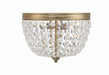 Crystorama - NOL-312-VG-CL-MWP - Two Light Flush Mount - Nola - Vibrant Gold