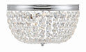 Crystorama - NOL-314-CH-CL-MWP - Three Light Flush Mount - Nola - Polished Chrome