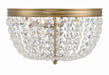 Crystorama - NOL-314-VG-CL-MWP - Three Light Flush Mount - Nola - Vibrant Gold