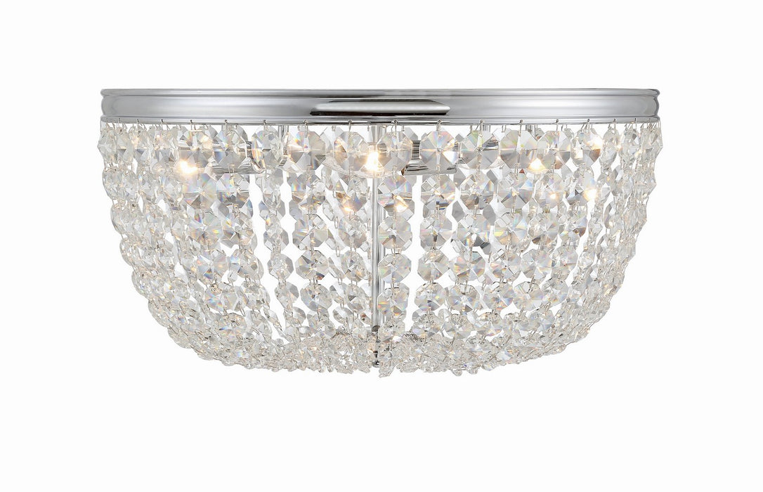 Crystorama - NOL-320-CH-CL-MWP - Five Light Flush Mount - Nola - Polished Chrome