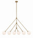 Crystorama - OMN-3006-AG - Six Light Chandelier - Omni - Aged Brass