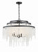 Crystorama - POP-A5076-MK-FR - Six Light Chandelier - Poppy - Matte Black