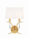 Crystorama - ROL-18802-GA - Two Light Wall Sconce - Rollins - Antique Gold