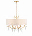 Crystorama - ROL-18806-GA - Six Light Chandelier - Rollins - Antique Gold