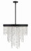 Crystorama - WIN-616-BF-CL-MWP - Six Light Chandelier - Winham - Black Forged