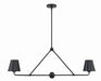 Crystorama - XAV-B9302-MK - Two Light Chandelier - Xavier - Matte Black