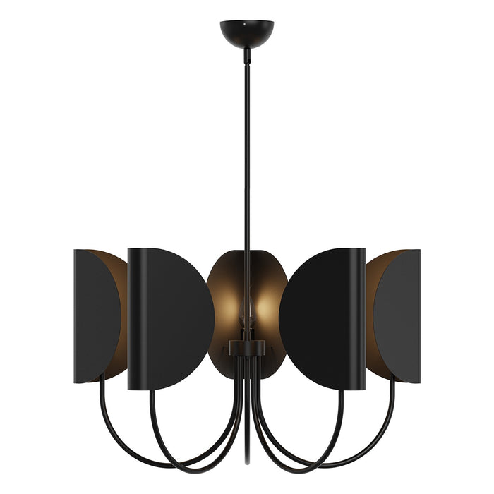 Alora - CH450732MB - Five Light Chandelier - Seno - Matte Black