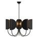 Alora - CH450732MB - Five Light Chandelier - Seno - Matte Black