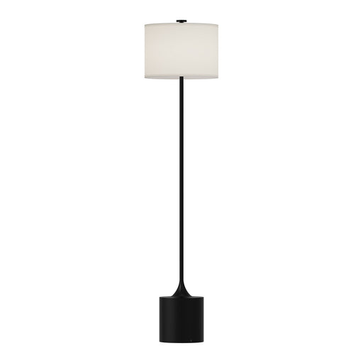 Alora - FL418761MBIL - One Light Floor Lamp - Issa - Matte Black/Ivory Linen