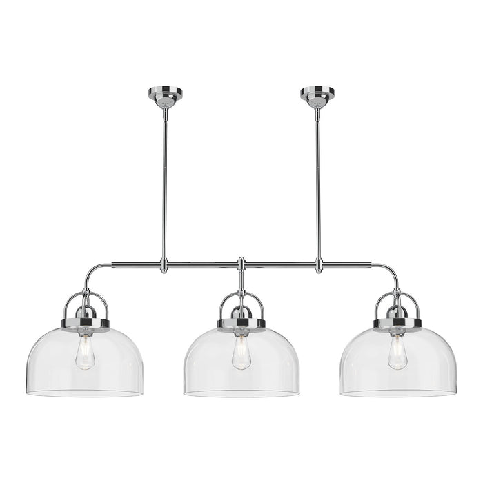 Alora - LP461155CH - Three Light Linear Pendant - Lancaster - Chrome