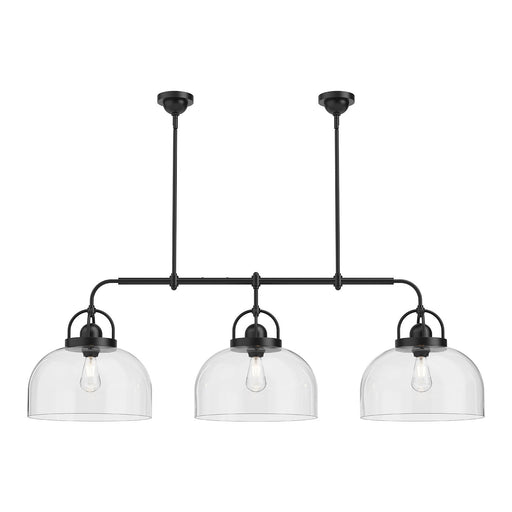 Alora - LP461155MB - Three Light Linear Pendant - Lancaster - Matte Black