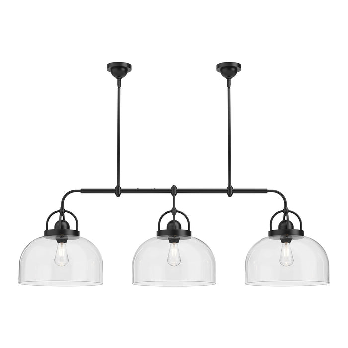 Alora - LP461155MB - Three Light Linear Pendant - Lancaster - Matte Black