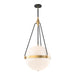 Alora - PD406418BGGO - Four Light Pendant - Harmony - Brushed Gold/Glossy Opal Glass