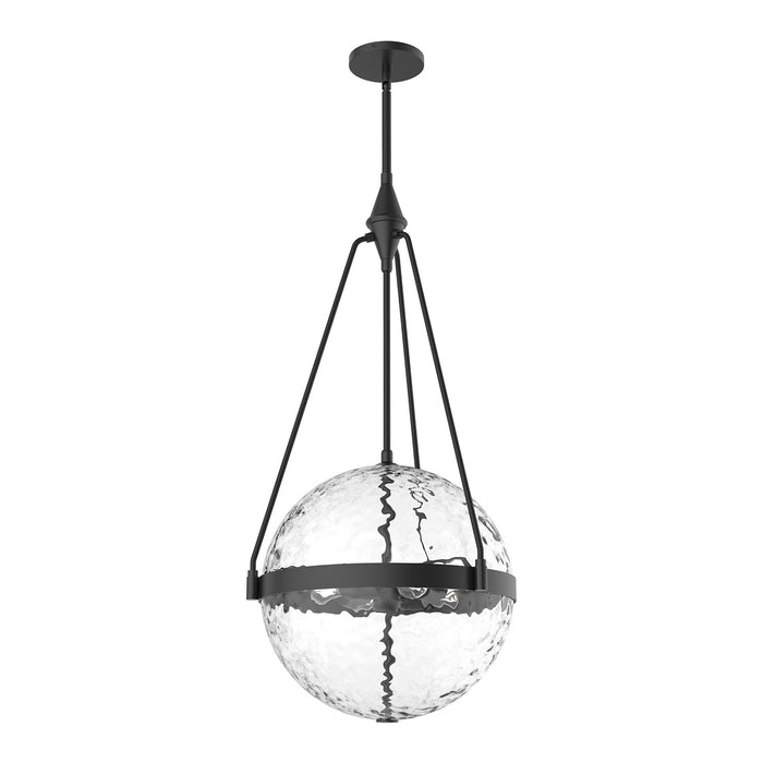 Alora - PD406418MBWC - Four Light Pendant - Harmony - Matte Black/Clear Water Glass