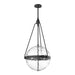 Alora - PD406418MBWC - Four Light Pendant - Harmony - Matte Black/Clear Water Glass