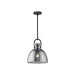 Alora - PD411811MBSM - One Light Pendant - Waldo - Matte Black/Smoked