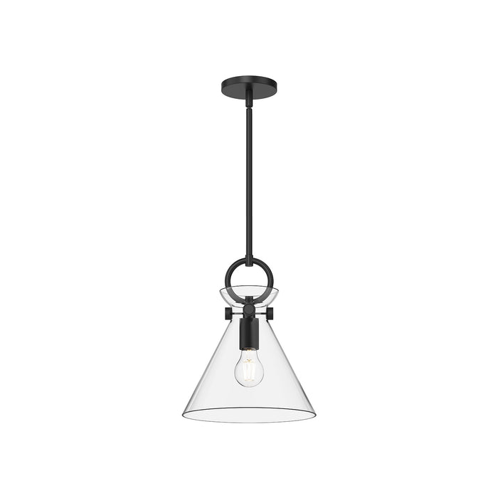 Alora - PD412511MBCL - One Light Pendant - Emerson - Matte Black/Clear Glass