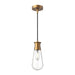 Alora - PD464001AG - One Light Pendant - Marcel - Aged Gold