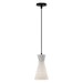 Alora - PD473706MBOP - One Light Pendant - Betty - Matte Black/Opal Glass