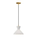 Alora - PD473710AGOP - One Light Pendant - Betty - Aged Gold/Opal Glass