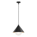 Alora - PD485214MBOP - One Light Pendant - Remy - Matte Black/Opal Glass