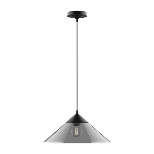 Alora - PD521015MBSM - One Light Pendant - Mauer - Matte Black/Smoked