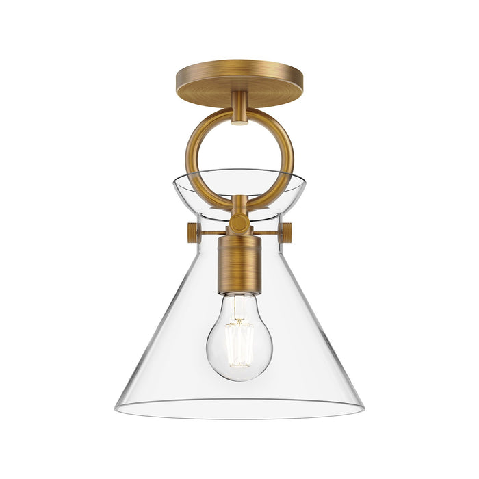 Alora - SF412509AGCL - One Light Semi-Flush Mount - Emerson - Aged Gold/Clear