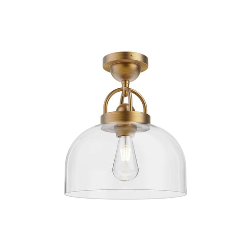 Alora - SF461101AG - One Light Semi-Flush Mount - Lancaster - Aged Gold