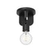 Alora - SF607001MB - One Light Semi-Flush Mount - Claire - Matte Black