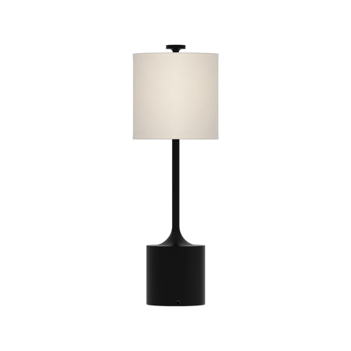 Alora - TL418726MBIL - One Light Table Lamp - Issa - Matte Black/Ivory Linen